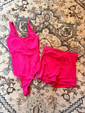 Hot Pink Women's Swim Set